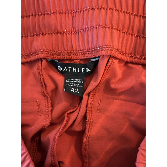 Women's Athleta Red Avenue Wide Leg Crop Pants Size 14 Tall - Picture 6 of 8